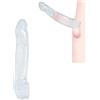Kutocesy Estensore Del Pene in Silicone Con Anello Estende Le Dimensioni, Preservativo Riutilizzabile Cock Sleeve Penis Extender Per Uomini (M)
