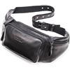CONTACTS Marsupio Sportivo Monospalla Zaino Uomo Borsa a tracolla Pelle Borse a spalla Crossbody Sling Bag per Festa,Viaggi,Escursioni,Corsa,Tour in Bicicletta Marrone