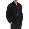 iClosam Camicia Lino Uomo Manica Lunga Cotone Estiva Henley Collo Coreana con Bottoni Tinta Unita Elegante Casual Spiaggia
