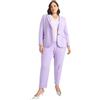 FIORELLA RUBINO: Blazer in Tessuto Stretch Curvy Size Viola Stagione Primavera Estate 2025.