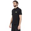 VERSACE JEANS COUTURE Polo a Manica Corta Nera da Uomo con Hardware Institutional Logo XXL