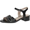 CAPRICE Sandali da donna con tacco in pelle da cerimonia, Beige (Beige/Pink), 40 EU