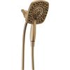 Delta Rubinetto In2ition Doppio Soffione Doccia a 4 Getti con Spray Portatile, Soffione Doccia Oro con Tubo Flessibile, Soffioni & Docce Portatili, Soffioni Doccia Palmare, Bronzo Champagne 58498-CZ