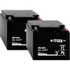 Alternativ-Hersteller Batteria compatibile Sunrise Medical Quickie Tango 24 V 2 X 12 V 50 Ah sedia a rotelle elettrica