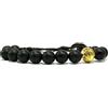 Samsara Bracciale Tibetano Buddista con Onice Nero Opaco, Lunghezza Regolabile, Gioiello Artigianale con Perlina in Bronzo Simbolica - Filo in Cotone Cerato ad Alta Resistenza Unisex