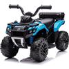 Tecnobike Shop Quad Moto Elettrico Per Bambini Mini Quad ATV Safari 6V Luci Suoni Bauletto (Blu)