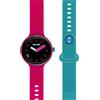 HIP HOP Orologio HWU1259 DONNA HERO.NEXT quadrante MONO-COLORE NERO movimento SMARTWATCH SMARTMODULE e CINTURINO SILICONE FUCSIA