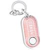 OFF WE GO Cover Chiave Guscio Custodia Chiavi per Fiat 500 Lancia Ypslon Brava Bravo Cabrio Nuova Doblo Ducato Grande Punto Panda Qubo Ulysse Coprichiave con Portachiavi Macchina Telecomando Auto,Rosa