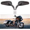 DREAMIZER Specchietto Retrovisore per Moto, 8mm Moto Specchietti Laterali per Sportster XL883 1200 Low Rider Dyna Softail Street Glide Electra Glide Road Glide