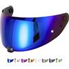 Everalo Visiera Compatibile con Hjc i70 - i10 - Visiera Casco Hj-31 - Pinlock Ready (Blu)