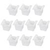 EMSea 10PCS staffa faro guida zoccoli clip 1218604 90386374 compatibile con Corsa B Tigra A Faro Fastener Trim Clips Bianco