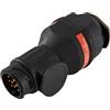 kitletsuit Adattatore per rimorchio 12V da 13 a 13 poli presa per rimorchio, adattatore per illuminazione a LED 13 poli