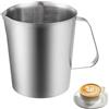 Sporgo Misurino in Acciaio Inox: Brocca per Latte da 1000 ml, Bricco Barista Con Misurazione, per Schiuma, Cappuccino e Caffè Espresso