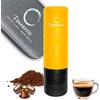 Terrestic Dose Macchina Caffè Espresso Portatile Elettrica + Custodia Protettiva da Viaggio Rigida - per Caffè in Polvere e capsule Nespresso, A batteria e ricarica con USB-C, Auto, Camping,Ufficio