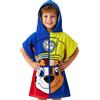 Get Trend Paw Patrol Asciugamani Bagno Telo Mare con Cappuccio Bambini Asciugamano Cotone per Spiaggia Bagno Nuoto (Blu Paw Patrol, 2-6 Anni)