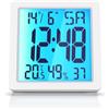 Bearware Sveglia da Comodino, Sveglia Digitale da Comodino, con Temperatura Umidità LED Grande Schermo e Data e Giorno, Snooze, Sveglia da viaggio Digitale per Bambini Adulti Camera da Letto Home Office