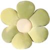 LATRAT Tatami - Cuscino per pavimento floreale, decorazione a forma di fiore, per camera da letto, divano, sedia, verde e bianco, 40 x 40 cm