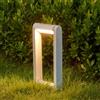 Topmo-plus illuminazione giardino da terra palo lampioni a led da esterno lampade moderna girevole da patio per sentieri 12W bianco/bianco caldo