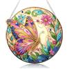 Zamety Diamond Painting Pendente, Painting Diamond 5d Ghirlande Farfalla, Diamantini Crystal Art Pendente, Diamond Painting Adulti Ciondolo con Catena, per Porta Parete Finestra Hanging Decorazione