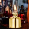 Vegena Lampada a Petrolio, Lanterna in Metallo e Vetro, Antivento, Antica Vintage, Trasparente (Dorato)