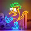 Horseneon Insegna al neon del gatto del cowboy Luci al neon del cowboy occidentale Insegna luminosa del gatto Cappello da cowboy Luce al neon per la camera da letto Soggiorno Bar
