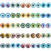 PH PandaHall Occhi Cabochon in Vetro da 30 mm, 50PCS 25 Style Glass Dragon Eyes Cupola Semicircolare Occhi di Cavallo Occhi di Gatto per Sculture Puntelli Foto di Argilla Animali Che Fanno