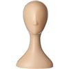 Wharick Testa di manichino in plastica professionale, resistente modello da donna, display per parrucca, busto maschile, maschera per capelli Pelle