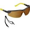 voltX GT ADJUSTABLE Occhiali di sicurezza da lettura BIFOCALI CE EN166FT (MARRONE +3.0 diottrie), Rivestimento anti condensa, Lente UV400 Bifocal Safety Glasses