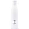 Cool Bottles - Borraccia Termica in Acciaio Inox - 350 ml - Mono White - 25,10 x 7 cm - Bottiglia Termica Ermetica - Bevande Fredde 36 Ore e Calde 18 Ore - Triple Parete -Cool Technology - Senza BPA