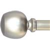 Decopolitan Morena II - Bastone per tenda laterale regolabile da 30,5 a 50,8 cm, diametro 2,5 cm, in nichel