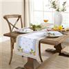 Threadmade Elrene Lemon Runner da Tavolo/consolle in Tessuto, Poliestere, Limone Capri, 70 x 13 inch (Rectangular)