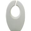 DRW Vaso da Tavolo in Ceramica Tono Crema Ruvida, Medidas: 15x5x24cm