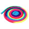 Duokon Corda Ginnastica Ritmica Arcobaleno per Competizione, Corda di Allenamento in Nylon per Arti, Lunghezza 2.8m