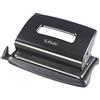 Herlitz - Perforatrice con arresto, 1 pezzo, in scatola pieghevole trasparente, 1,2 mm, nero