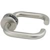 Thirard Coppia di maniglie per porta, quadro 7mm, acciaio inox 304 satinato, viti di fissaggio invisibili - THIRARD