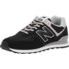 New Balance NB 574, Sneakers Uomo, Nero Black Grey Egk, 36 EU