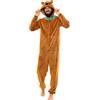 Scooby-Doo! Pigiama Intero Uomo | Onesie | Pigiami Interi Adulti Marrone XX-Large