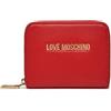 MOSCHINO Portafoglio donna Love zip around small ecopelle rosso AS24MO14 JC5702 ROSSO