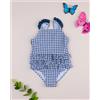 Prénatal Costume intero bimba bianco/blu vichy