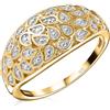 TJC Anello di fidanzamento da donna con diamante bianco, stile vintage, per anniversario, moglie, fidanzata, in argento Sterling 925 placcato platino e oro, 13 3/8, Argento sterling, Diamante bianco