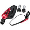ETOPARS Specchietti Retrovisori Moto da 22mm 7/8 Pollici Specchietto Moto Manubrio Alluminio Specchi Retrovisori Laterale 360 Gradi Regolabile Convesso Specchio Rosso