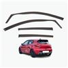 AirFlux Set di 4 deflettori d'aria compatibili con RENAULT CLIO MK4 5 porte Hatchback modelli 2013 2014 2015 2016 2017 2018 2019