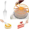YouYuer Divisore incisore per Torta Dolci Affetta Torte 10/12 fette Cake Design Taglia Fette Dolce crostate Affettatrice Dolci Torta Taglierina Regolabile Torte Pasticceria Divisori Torta Tagliaporta