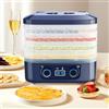 DeeprBling Essiccatore Alimentare con 5 Vassoi Removibili, Essiccatore Frutta e Verdura con Display Digitale, Temperatura Regolabile 35-70°C e Timer 48H, Essiccatore Elettrico per Alimenti, Senza BPA