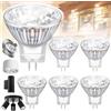 Benaton 6 Pezzi Lampadine Alogena Faretto MR11 GU4 20W 12V, Diametro 35 mm Faretti Alogeni Dimmerabile MR11 Lampada Riflettore, Risparmio Energetico Alogene MR11, Lampada Alogena 2700K Bianca Calda
