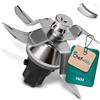 Chef-Mix Alternativo Coltello compatibile con Bimbу TM31 | Coltello di ricambio coltello miscelatore accessori, in acciaio inox con guarnizione inclusa, per robot da cucina