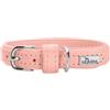 HUNTER SOHO MINI, collare per cani di piccola taglia, colore rosa chiaro, pelle di vacchetta, morbido e flessibile, delicato sulla pelliccia, leggero, per cani di piccola taglia e cuccioli, prodotto