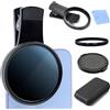 Orizizhic Filtro di polarizzazione CPL da 67 mm, compatibile con iPhone 16 Pro Max 15 14 13, filtro polarizzatore circolare Clip-On HD per smartphone con custodia per il trasporto e panno per la pulizia