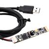 ELP Modulo fotocamera USB 16MP Autofocus fotocamera USB con microfono, obiettivo grandangolare con webcam da 100 gradi senza distorsioni, telecamera modulare USB2.0 Mini Embedded per eye-tracking e
