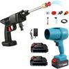 DE ROSA SHOP Idropulitrice a Batteria con Mini Soffiatore Incluso, Portatile, 2 Batterie 48V Intercambiabili per Pulizia Versatile e Senza Fili